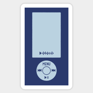 Midnights Era Blue MP3 Music Player Retro Sticker